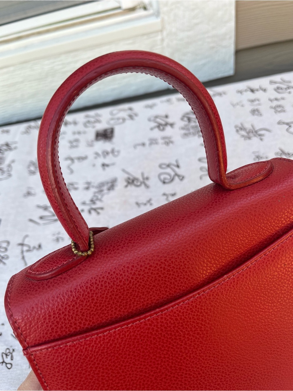 Coach MINI Vintage E6E 4413 Red Madison Gracie Leather Handbag - Made in Italy - Picture 10 of 16